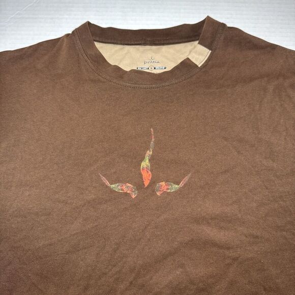 prAna T Shirt, Brown Size Small, Big Logo On The Back. - Picture 3 of 11